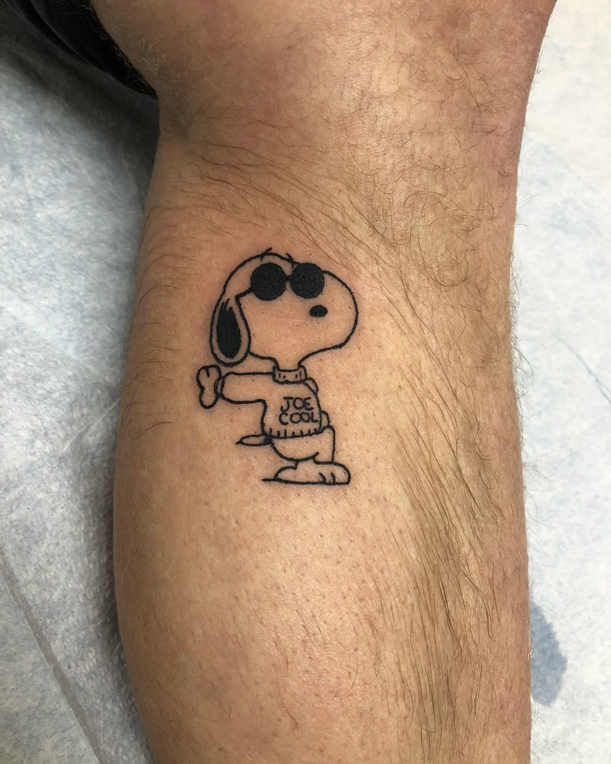 Joe Cool Snoopy Outline Tattoo Tattoo Design