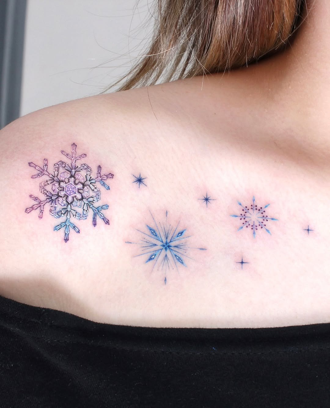 Intricate snowflake tattoo designs for winter lovers Tattoo Design