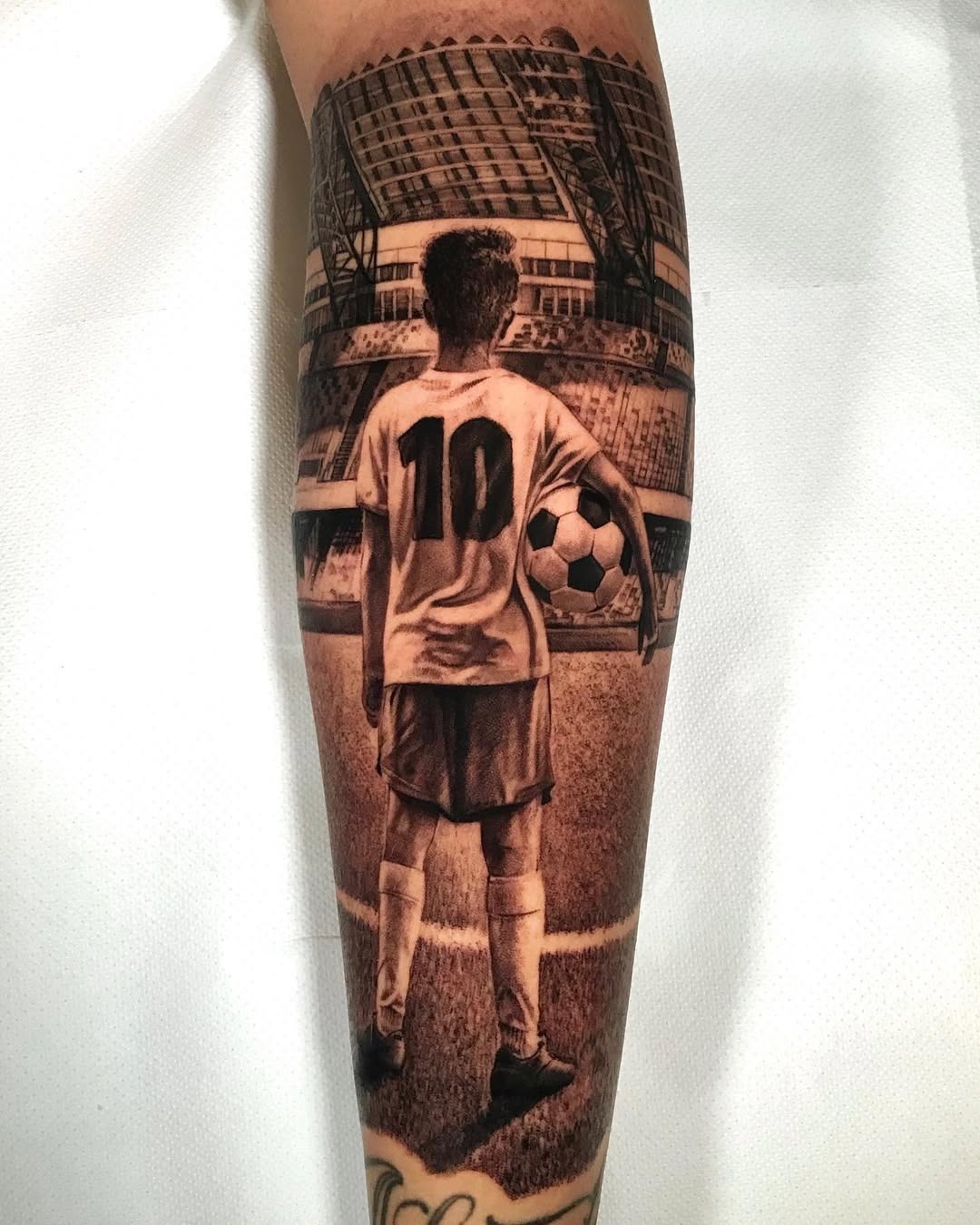 A striking soccer tattoo showcasing passion and pride Tattoo Design
