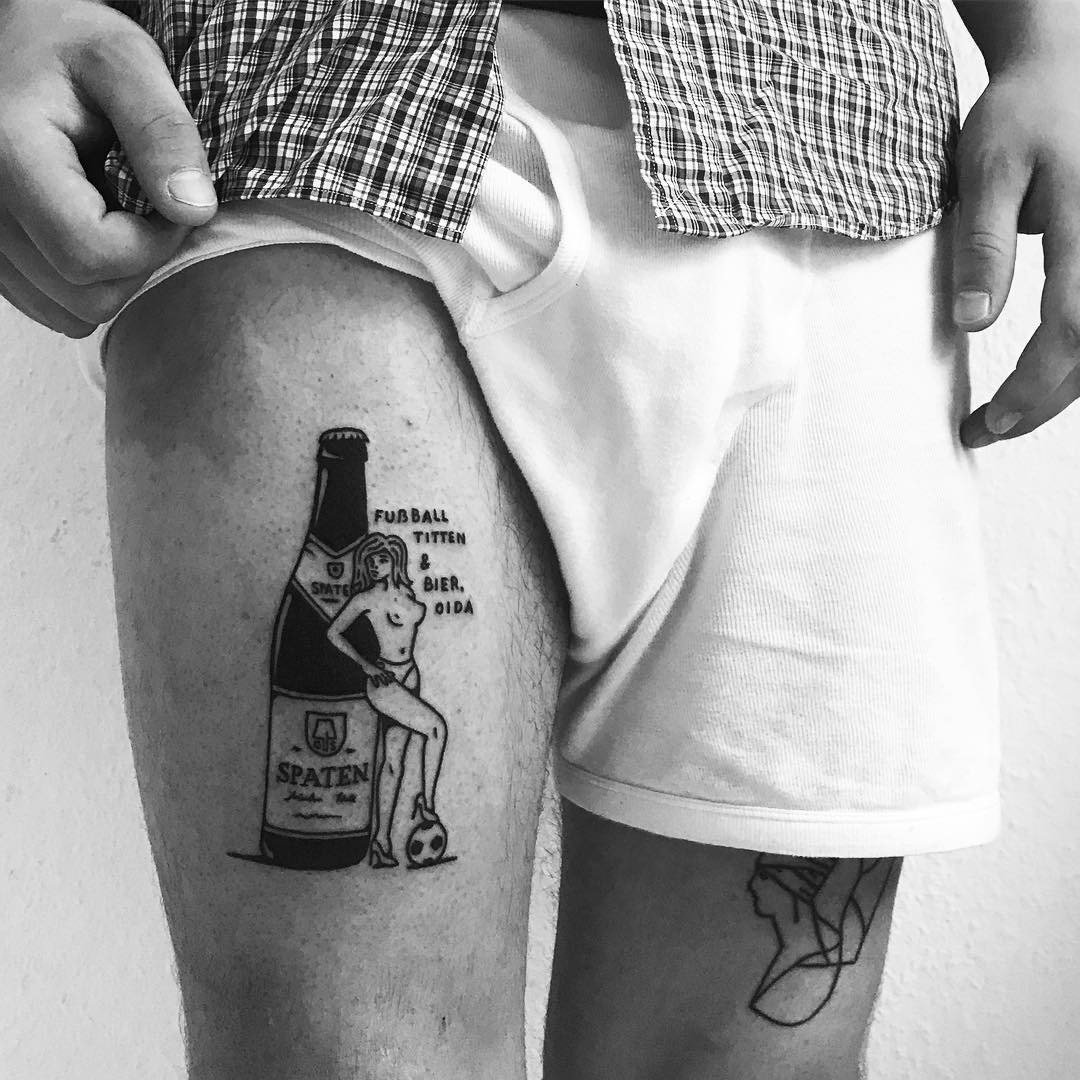 Unique soccer-inspired tattoo bringing fun vibes Tattoo Design