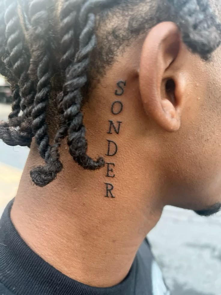 Behind Ear Sonder Neck Tattoo Tattoo Design