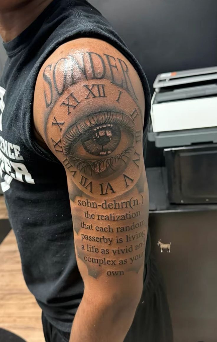Full Arm Sonder Definition Tattoo Tattoo Design