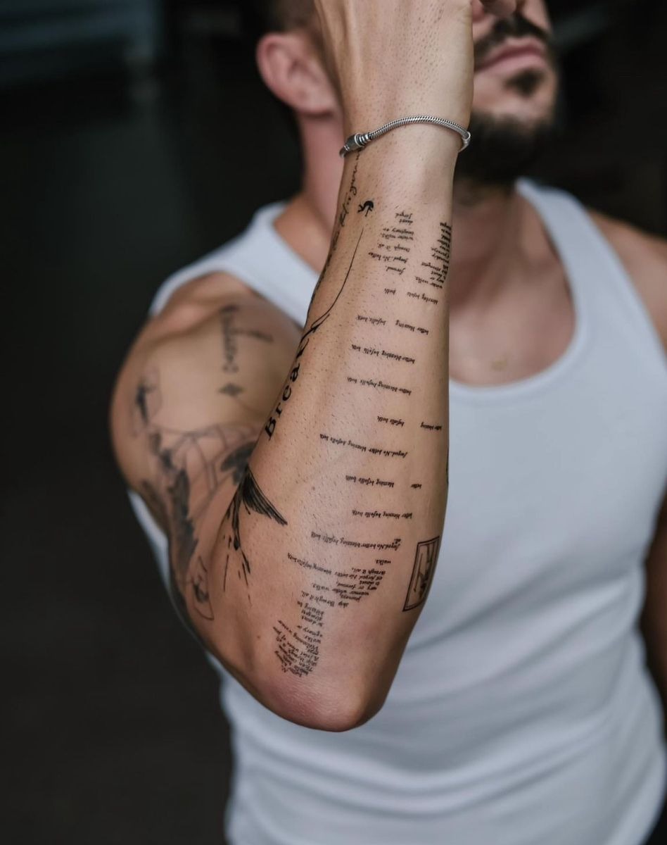 Beatles-Inspired Lyric Tattoo with Classic Comfort Tattoo Design