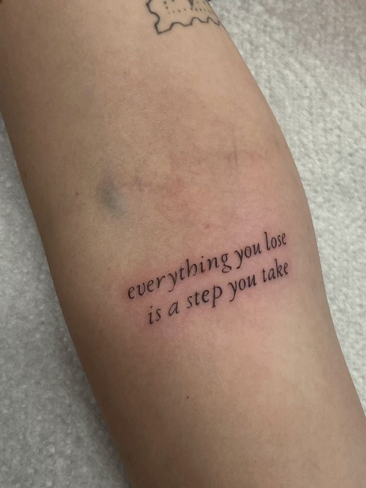Celestial Lyric Tattoo with a Dreamy Songbook Feel Tattoo Design