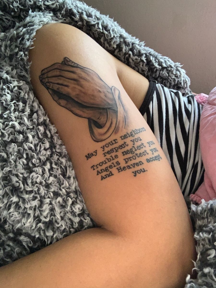 Side Back Lyric Tattoo That Reads Like a Memory Tattoo Design
