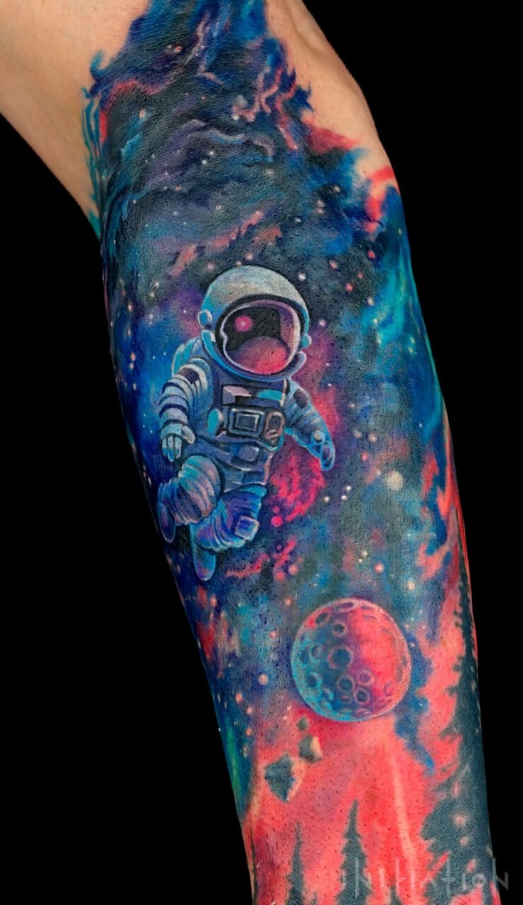 Follow the Stars' Shoulder Design Tattoo Design