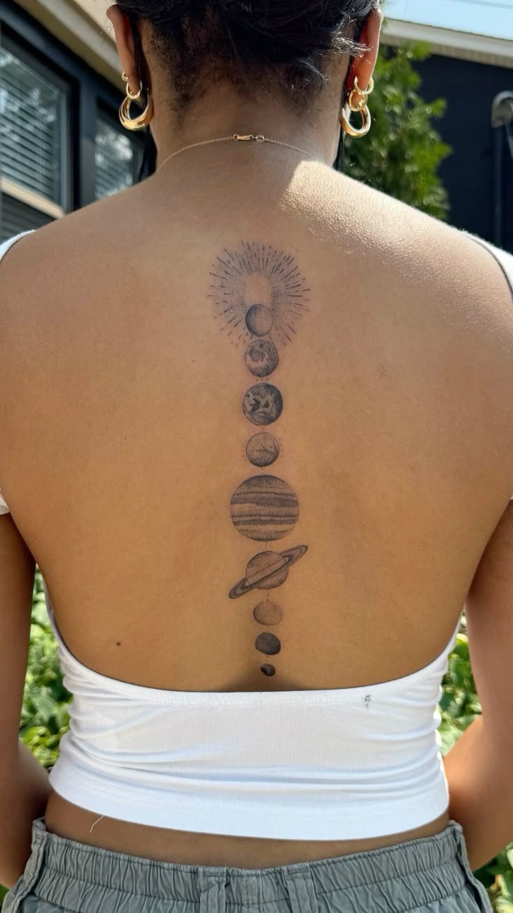 Watercolor Solar System Forearm Tattoo Tattoo Design