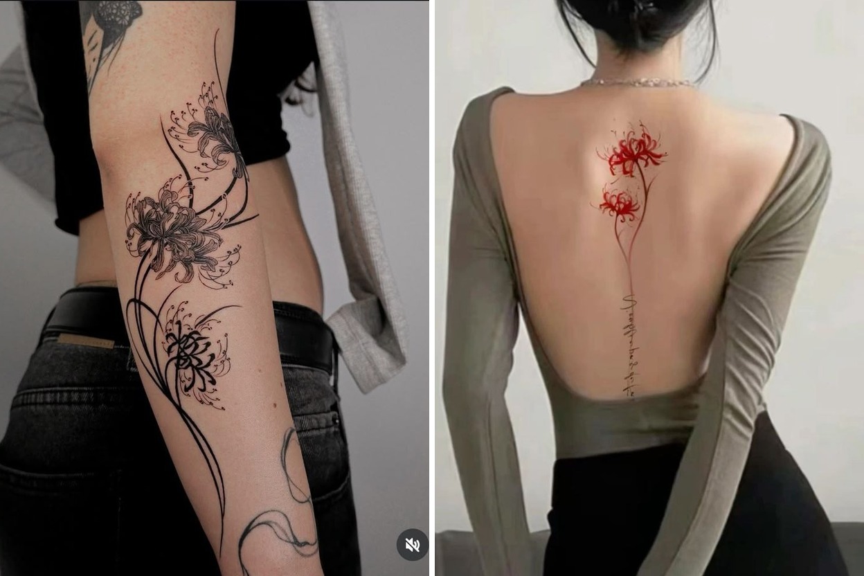 25+ Spider Lily Tattoo Ideas For Youll Fall in Love with Featured Lookbook Collage