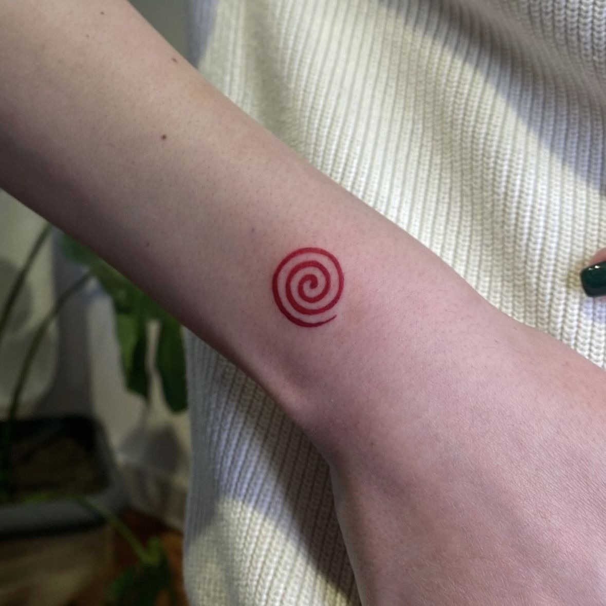 Celestial Spiral Thigh Tattoo Tattoo Design