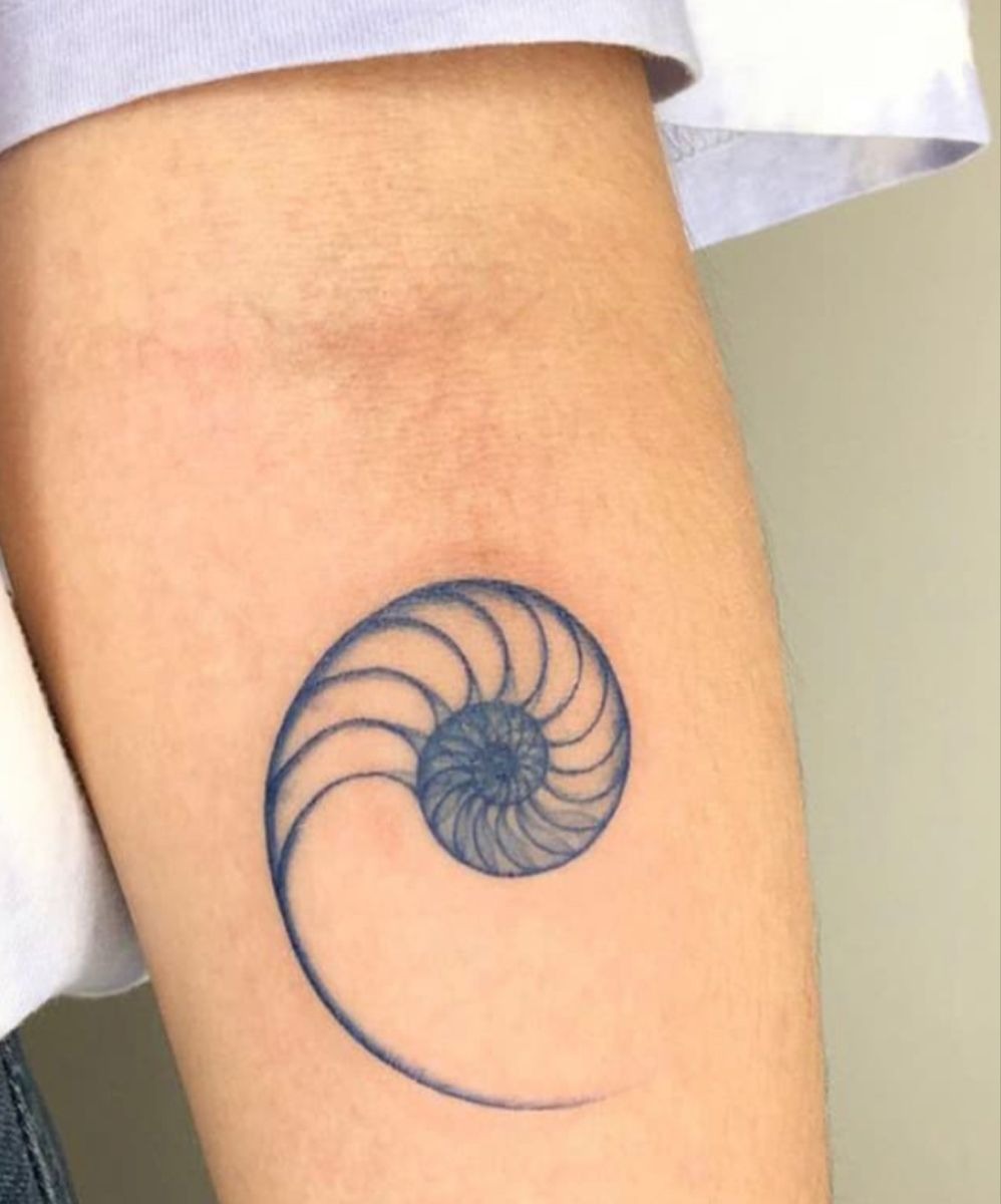 Clean Fine-Line Forearm Spiral Tattoo Tattoo Design