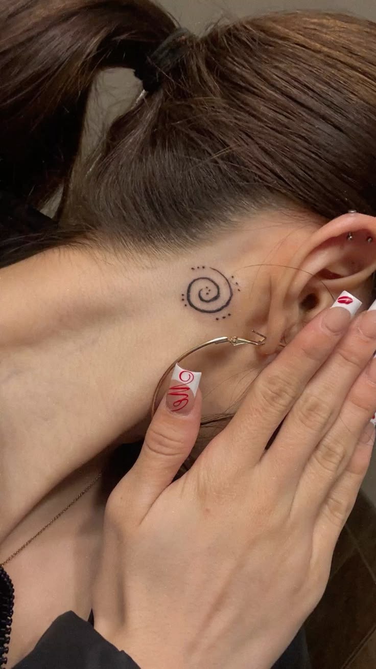 Cosmic Upper Arm Spiral Tattoo Tattoo Design