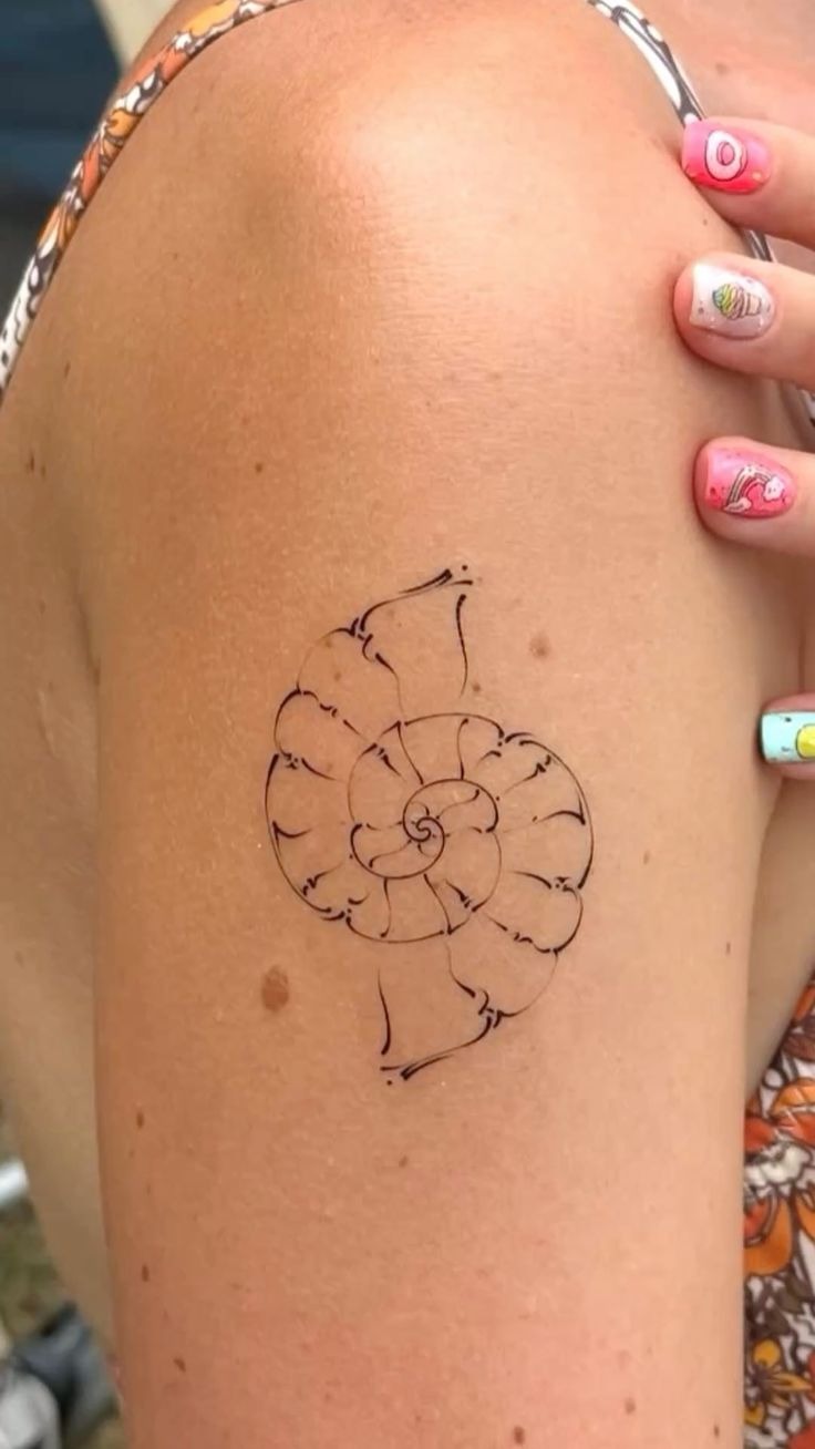Expanding Dot Spiral Tattoo Tattoo Design