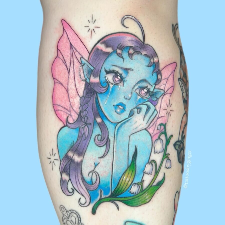 Captivating fairy tattoo inspired by Spirited Away Tattoo Design