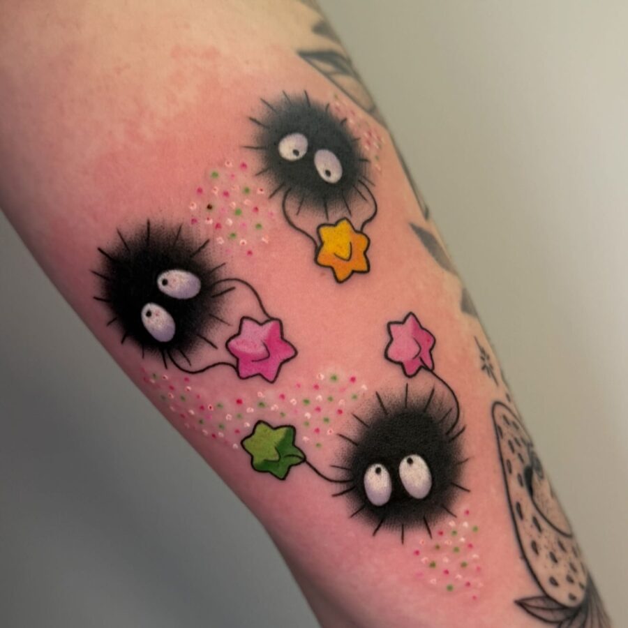 Charming No-Face and Sprites Tattoo Design Tattoo Design