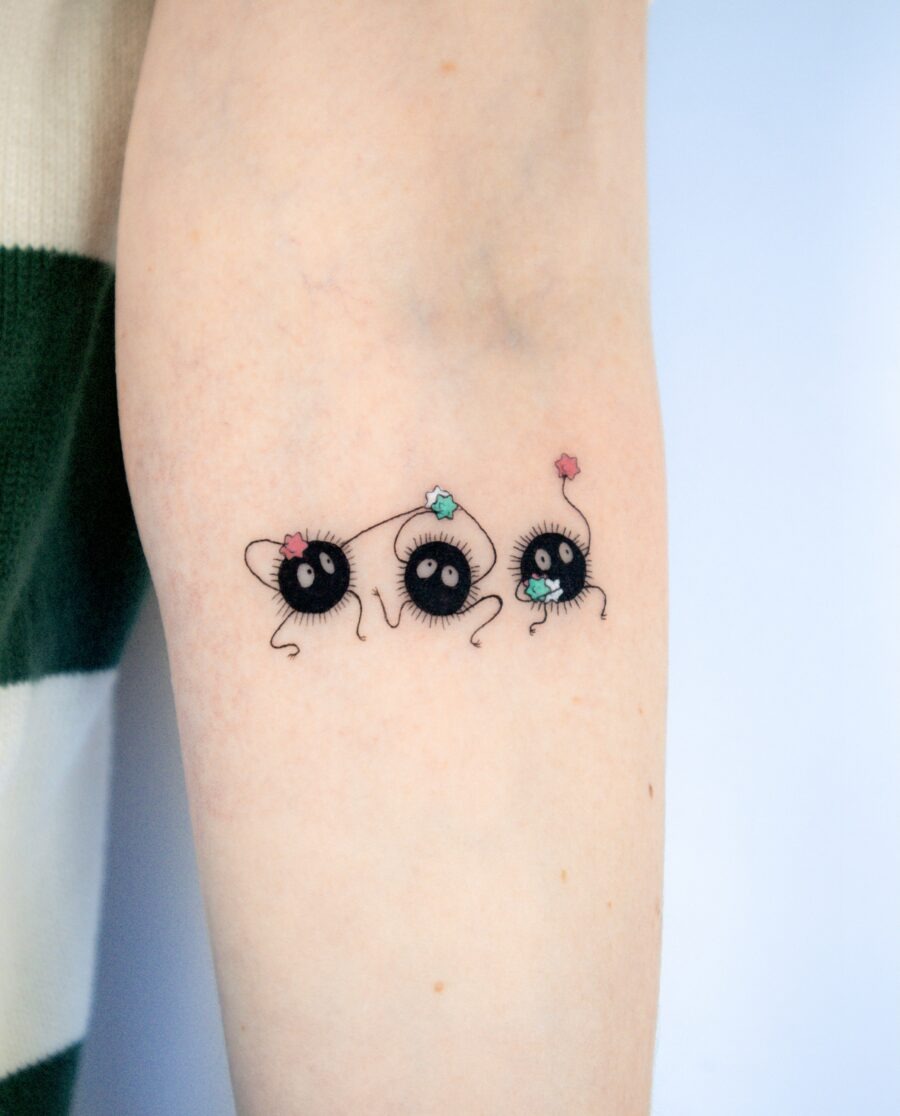 Charming soot sprites from Spirited Away tattoo Tattoo Design