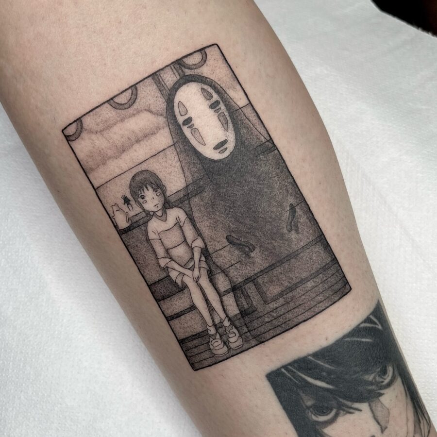Chihiro and No-Face Tattoo Design Tattoo Design