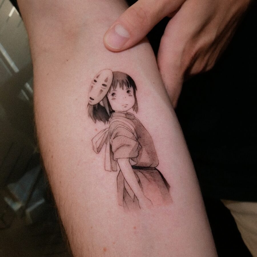 Chihiro and No-Face Tattoo Inspiration Tattoo Design