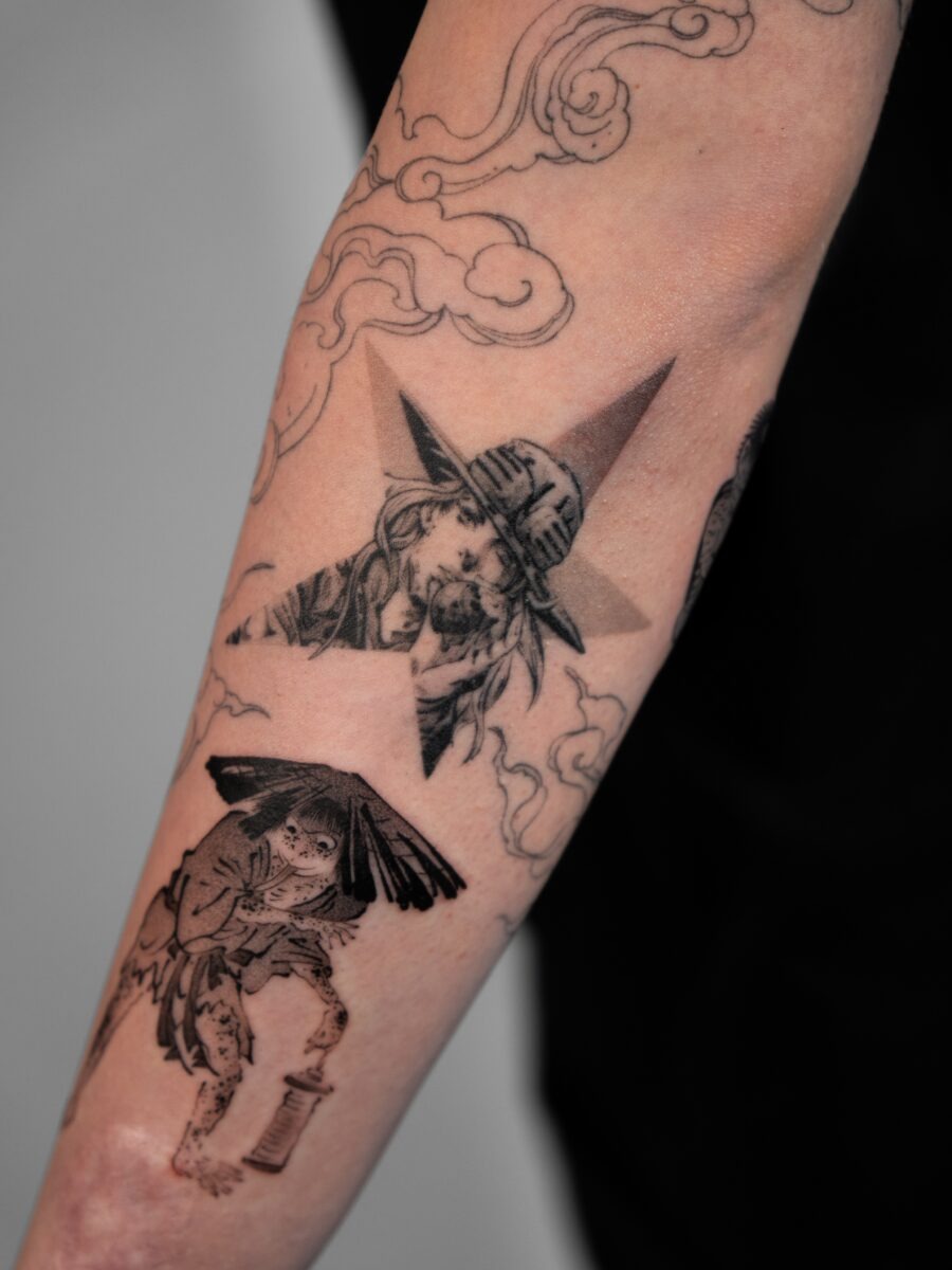 Explore detailed Spirited Away tattoo artistry Tattoo Design