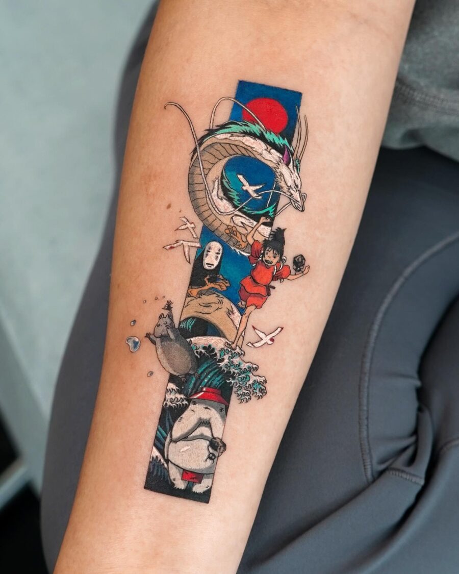 Magical Spirited Away Tattoo Design Transcends Reality Tattoo Design