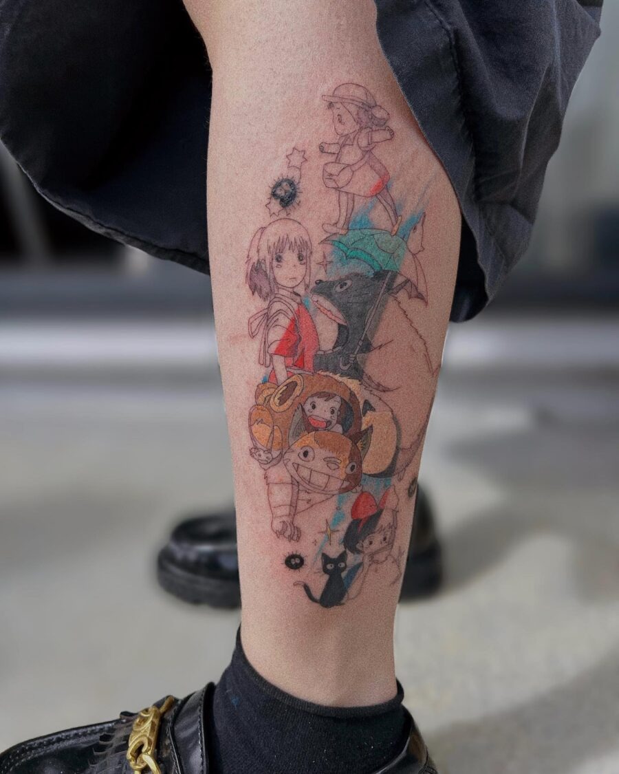 Whimsical Spirited Away Tattoo Collection Tattoo Design