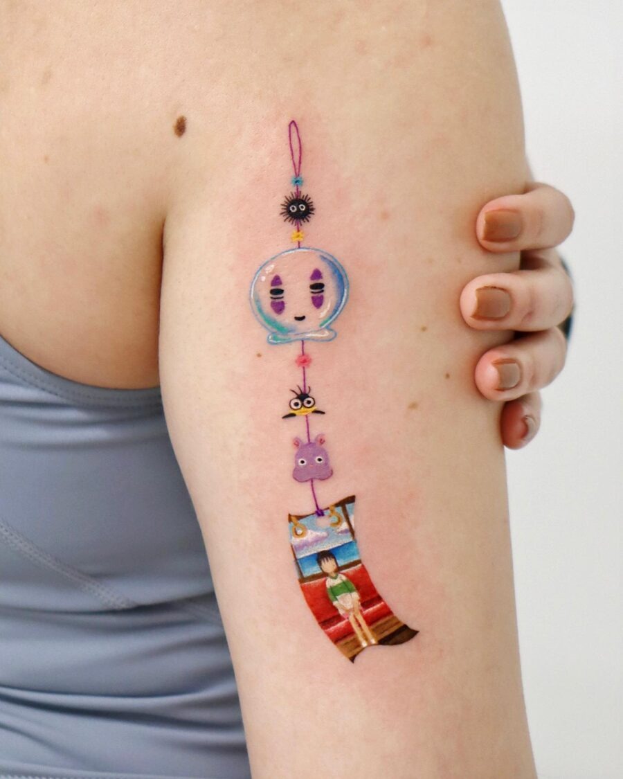 Whimsical Spirited Away Tattoo Design Tattoo Design