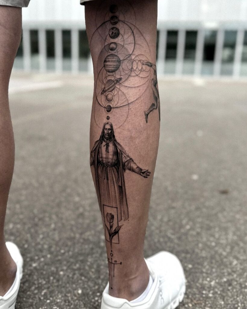 Cosmic Jesus Tattoo Design Tattoo Design