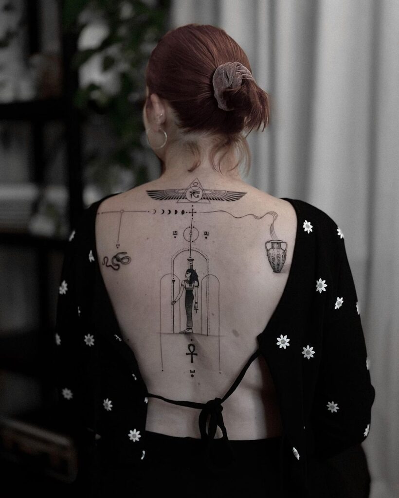 Egyptian Themed Tattoo Design Tattoo Design