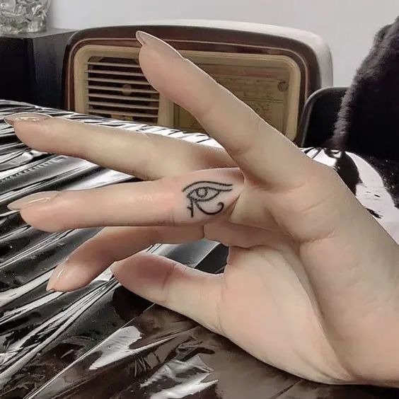 Eye of Horus Finger Tattoo Tattoo Design
