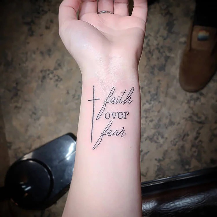 Faith Over Fear Tattoo Design Tattoo Design