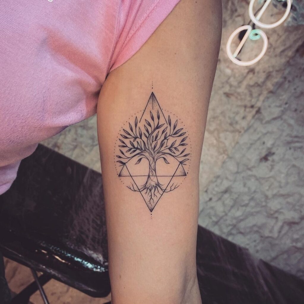 Geometric Tree Tattoo Design Tattoo Design
