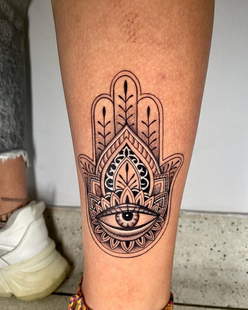 Hamsa Hand and Eye Tattoo Design Tattoo Design