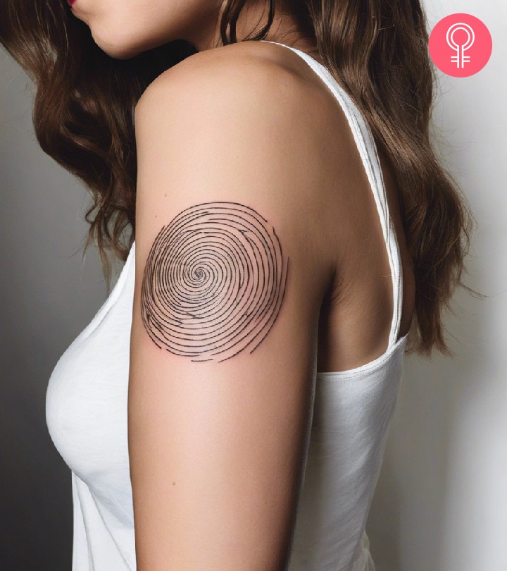 Minimalist Spiral Tattoo Tattoo Design