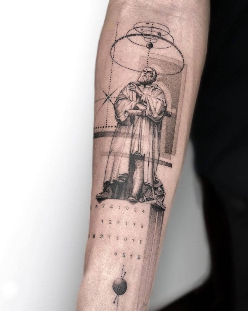 Philosopher and Astronomy Tattoo Tattoo Design