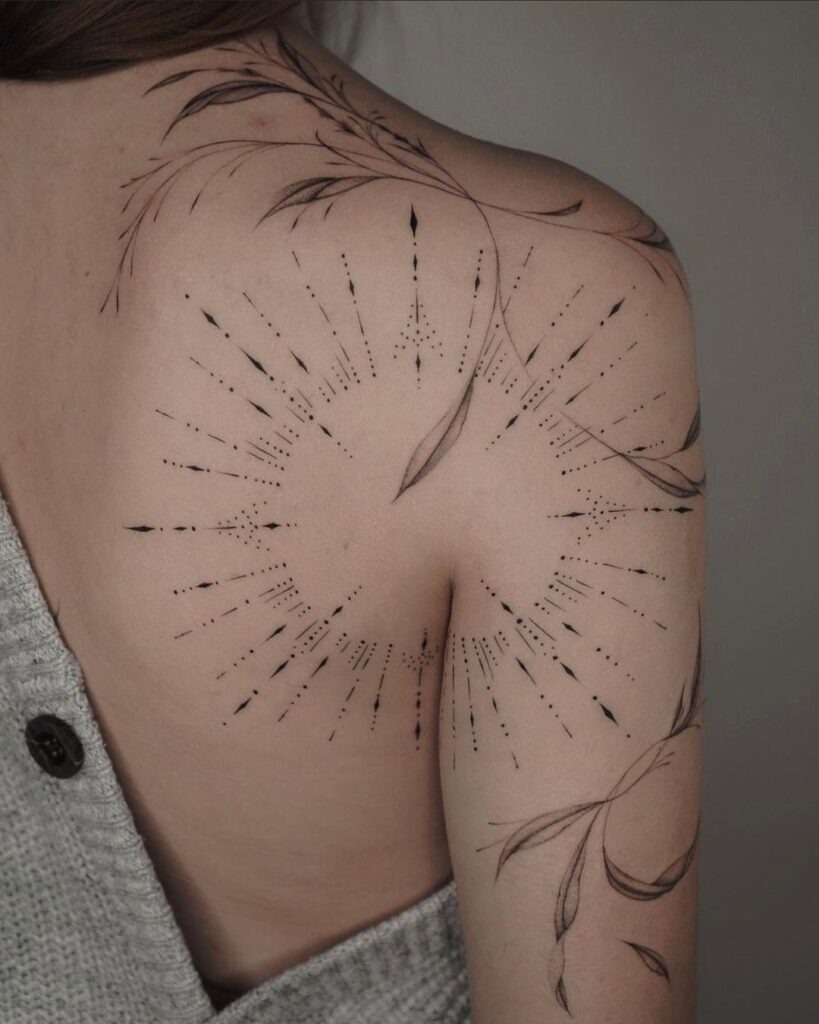 Radiant Floral Tattoo Design Tattoo Design