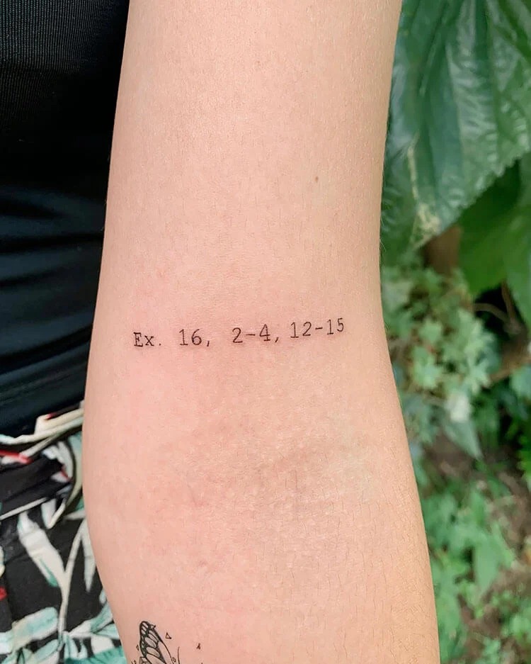Scripture Reference Tattoo Design Tattoo Design