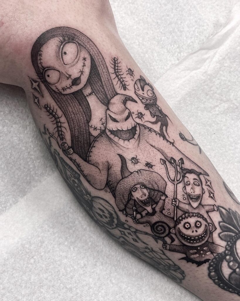 Nightmare Before Christmas Villains Tattoo Tattoo Design