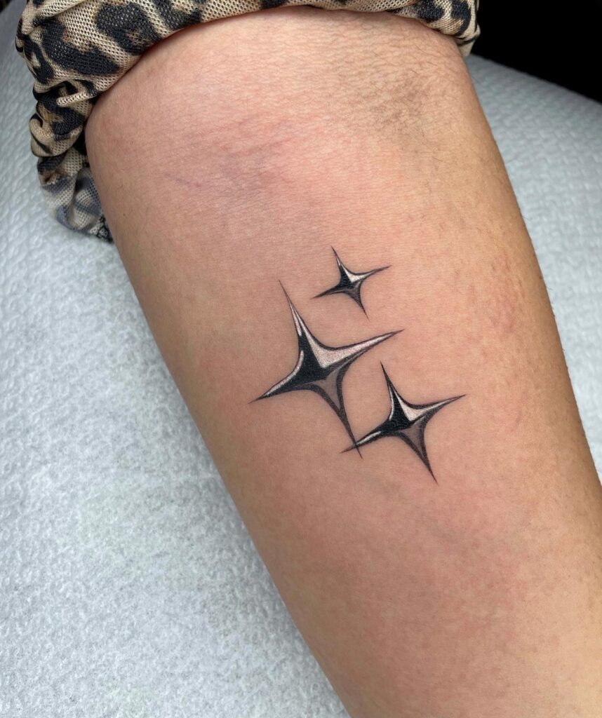 Chromed Star Tattoo Tattoo Design