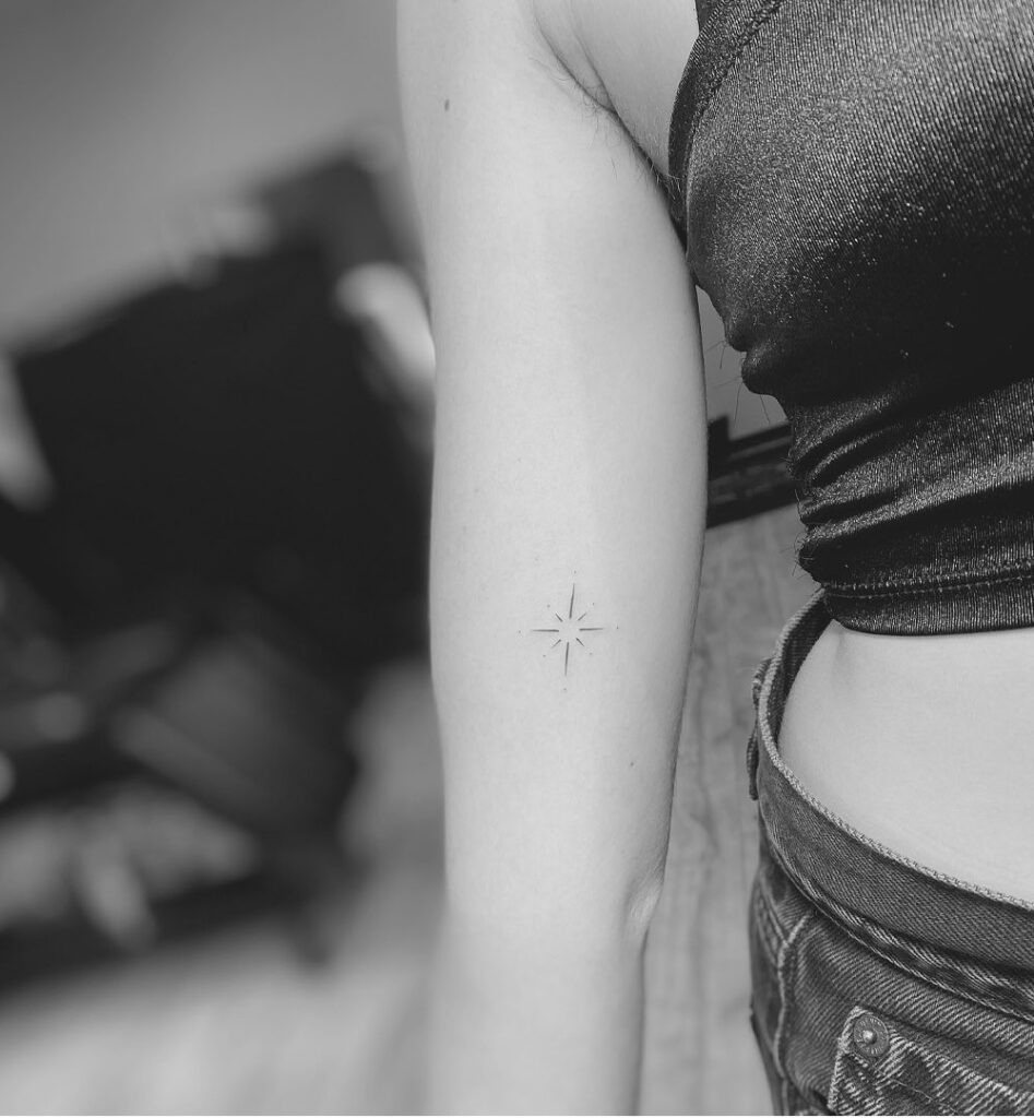 Minimalist Starburst Tattoo Tattoo Design