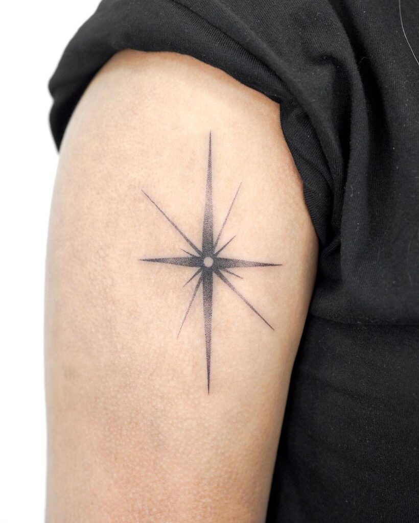 Radiant Starburst Tattoo Tattoo Design