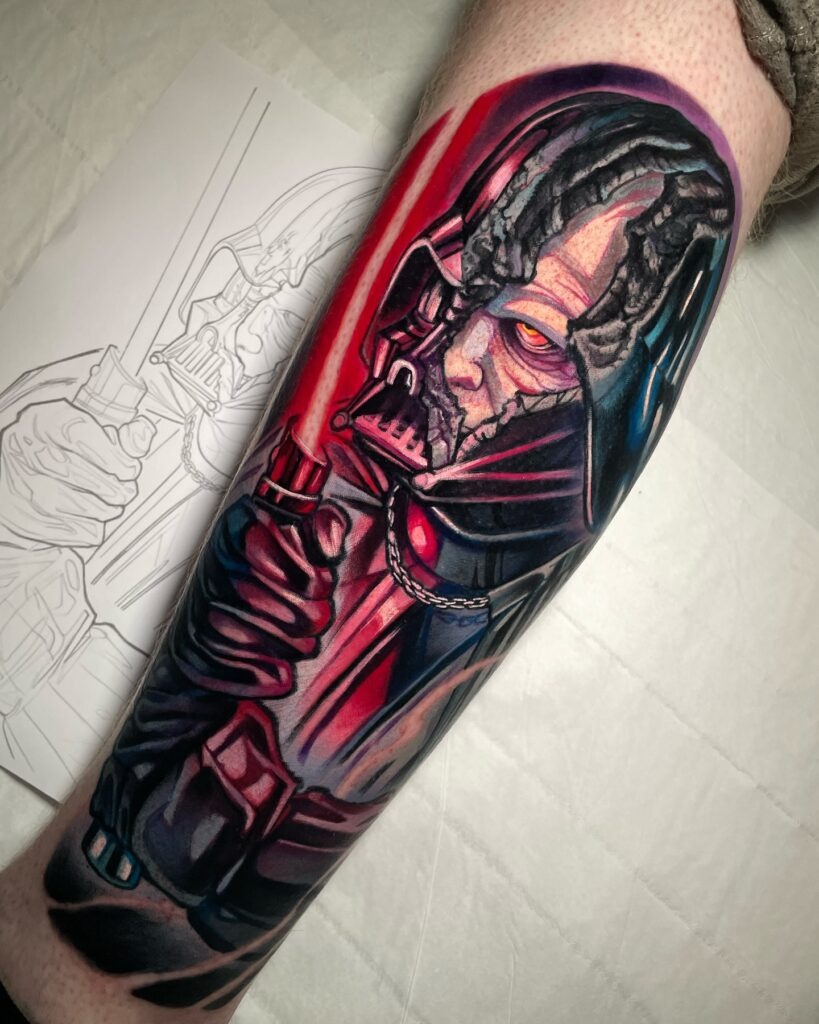 Battle-Worn Sith Lord Tattoo Tattoo Design