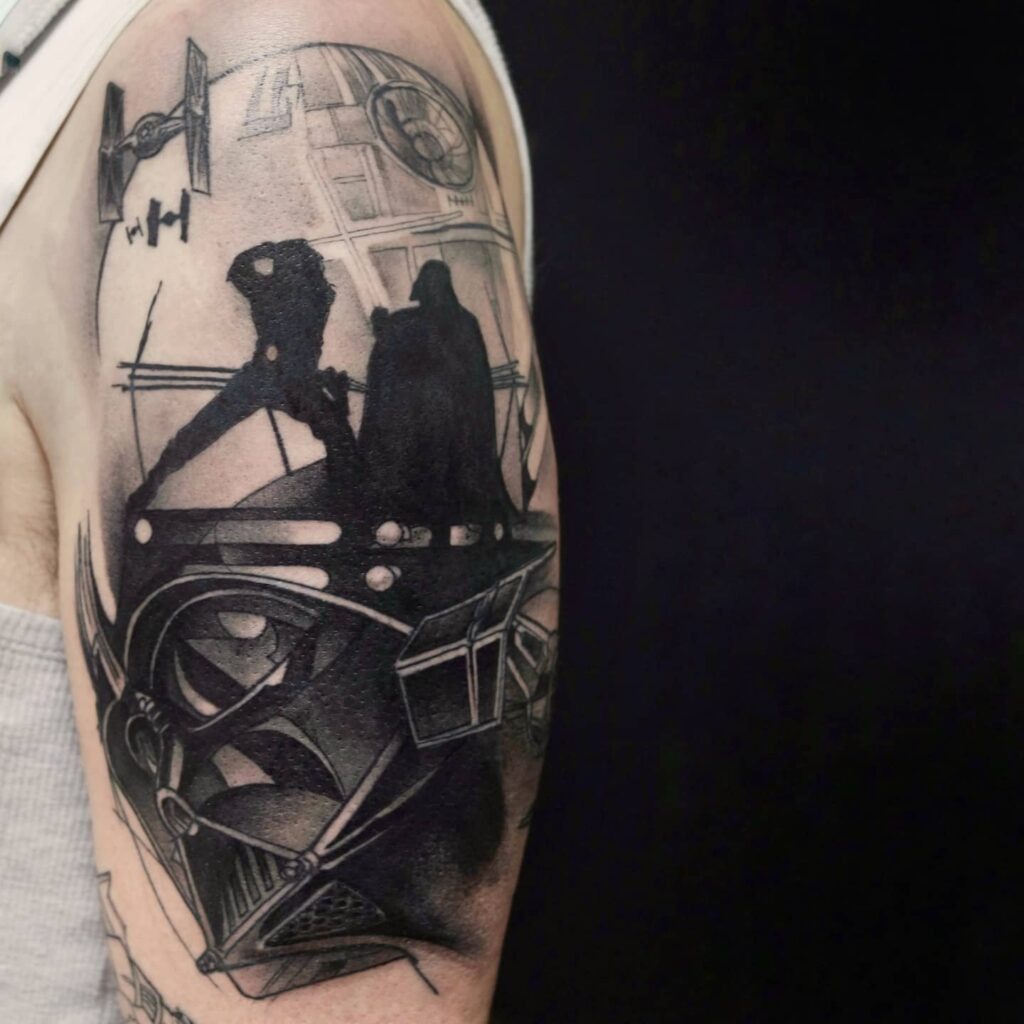 Darth Vader and the Final Duel Tattoo Tattoo Design