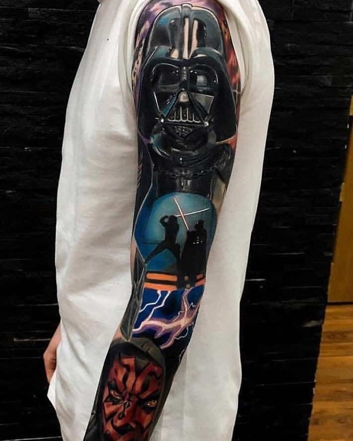 Darth Vader and the Sith Legacy Sleeve Tattoo Tattoo Design