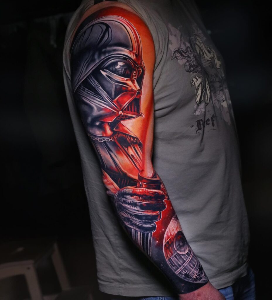 Darth Vader Full-Sleeve Tattoo Tattoo Design