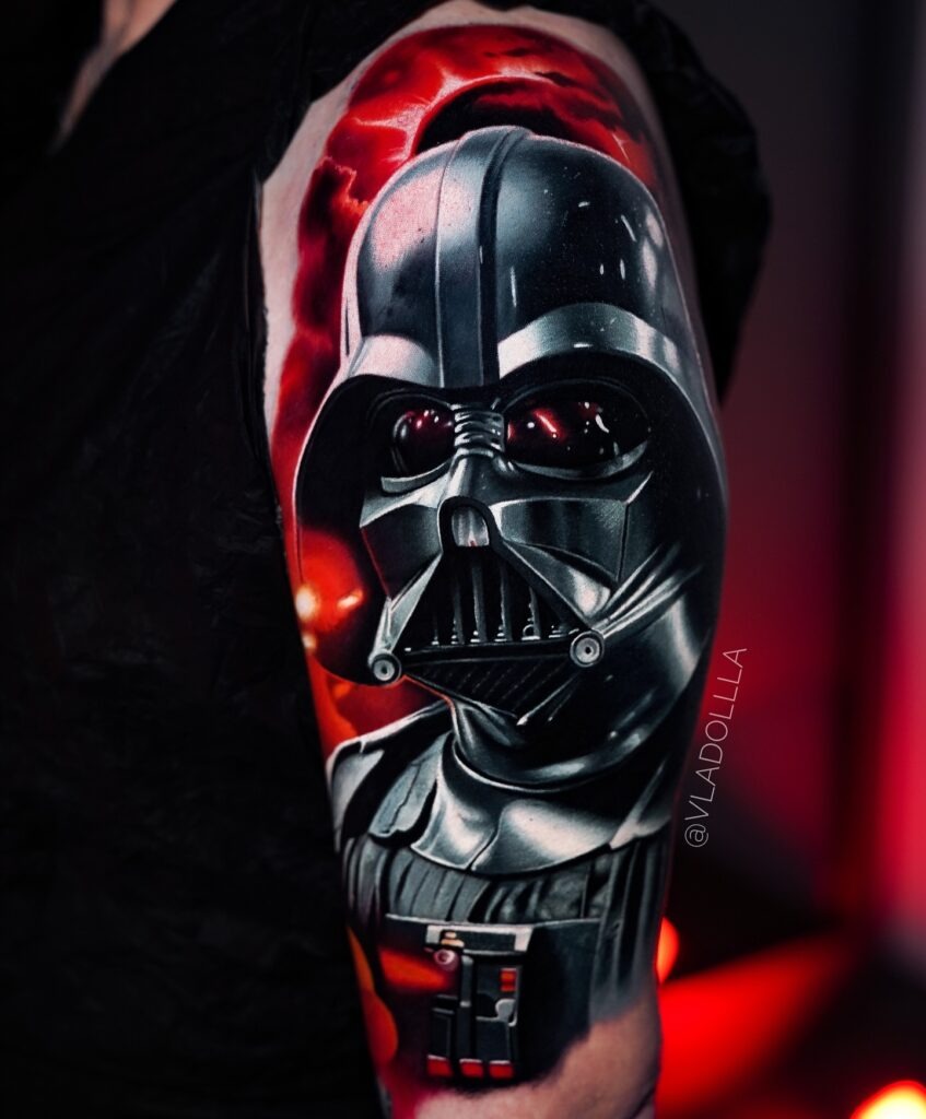 Darth Vader’s Intimidating Presence Tattoo Tattoo Design