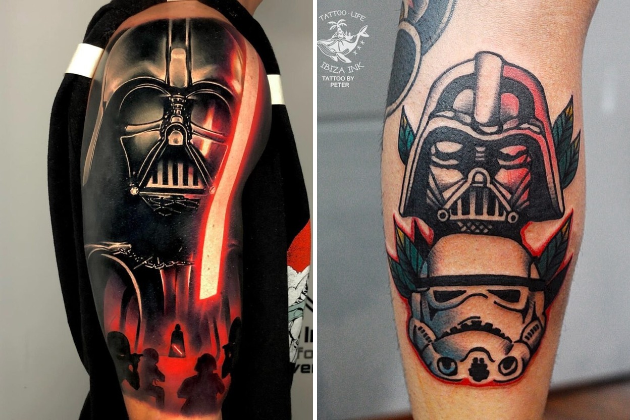 72 Darth Vader Tattoo Design Ideas for Star Wars Fans Featured Lookbook Collage
