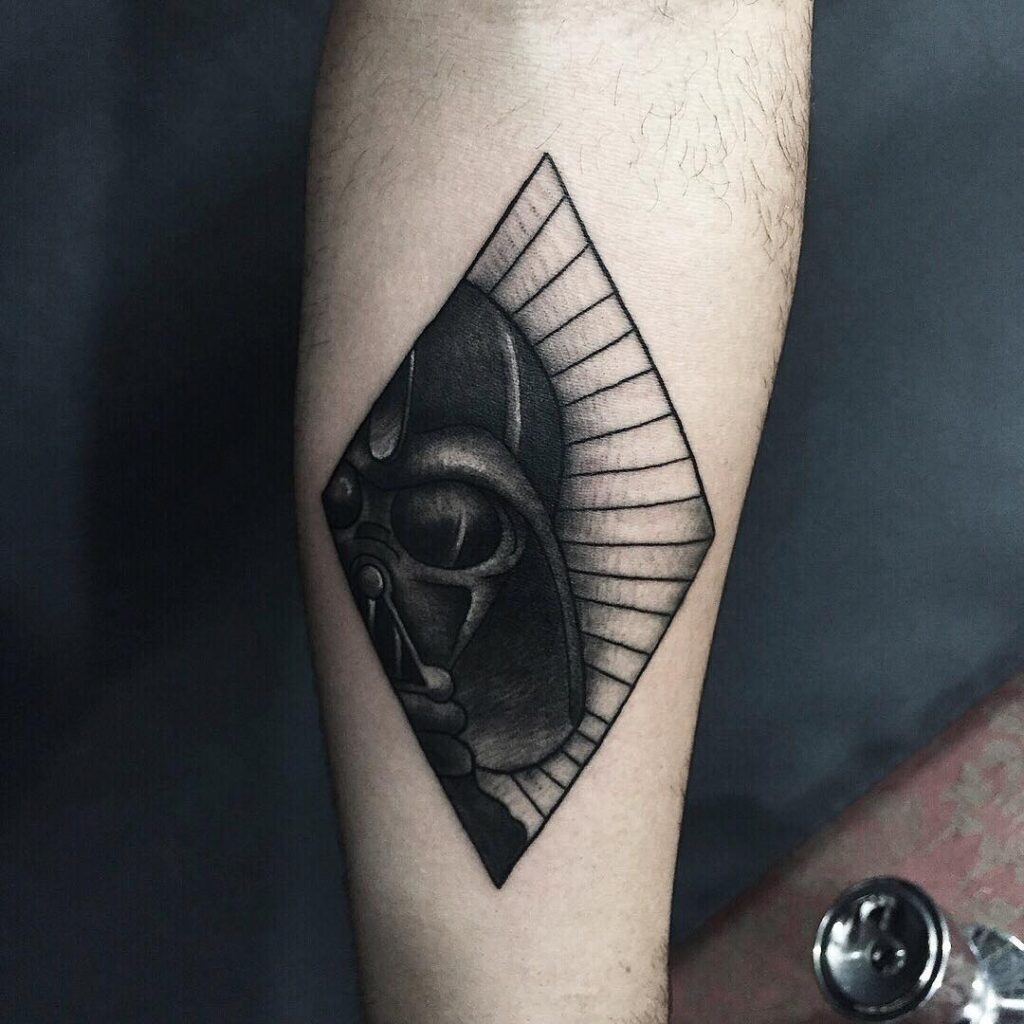 Geometric Darth Vader Tattoo Tattoo Design