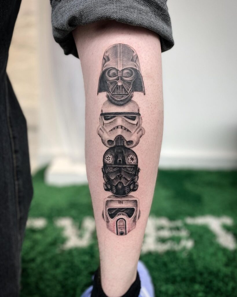 Imperial Helmet Stack Tattoo Tattoo Design