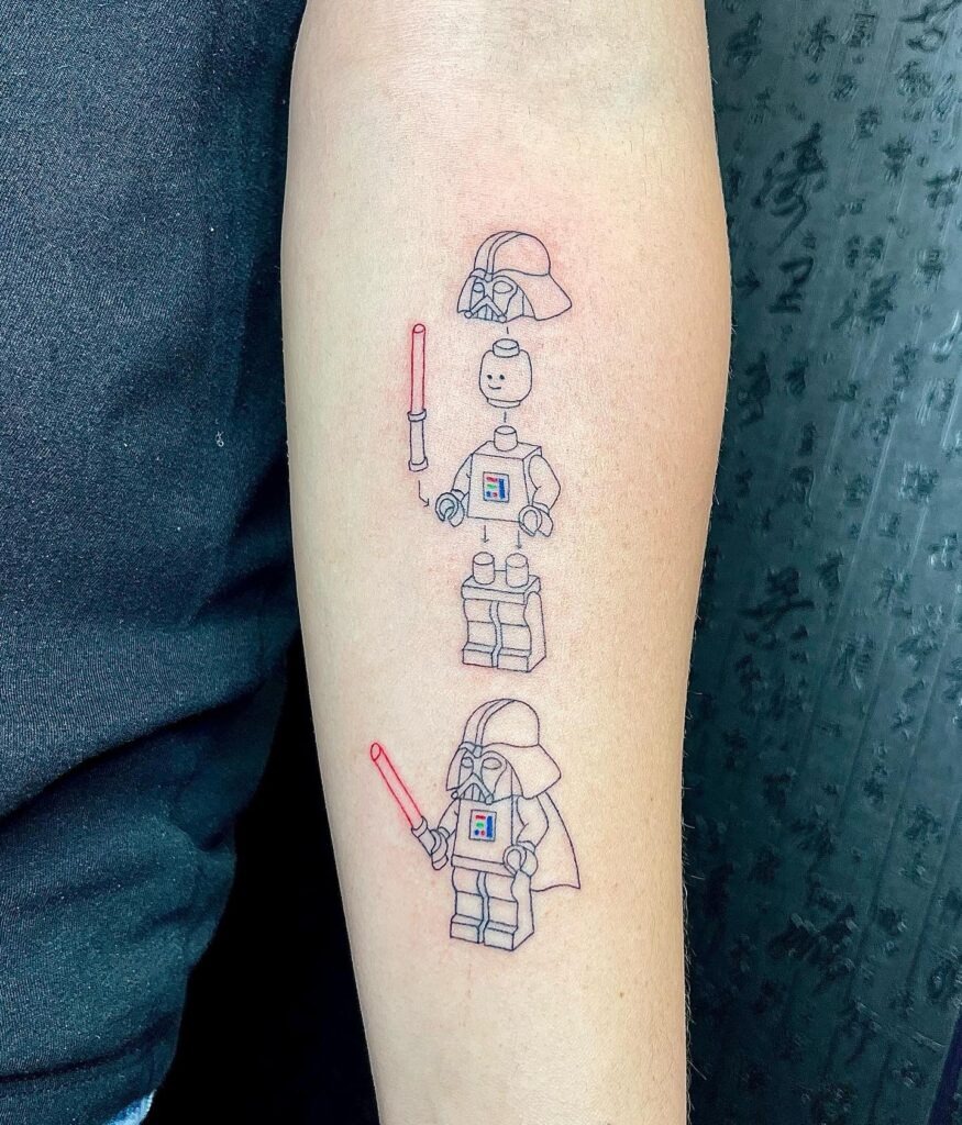 LEGO Darth Vader Assembly Tattoo Tattoo Design