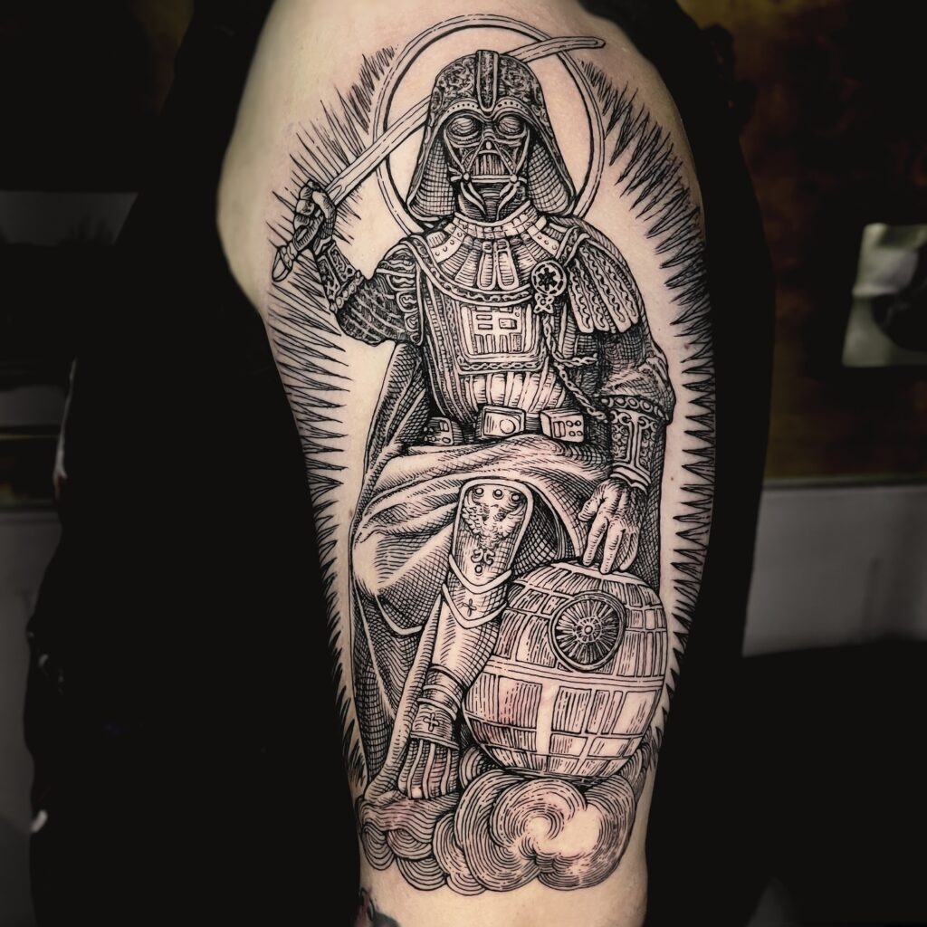 Medieval Darth Vader Tattoo Tattoo Design