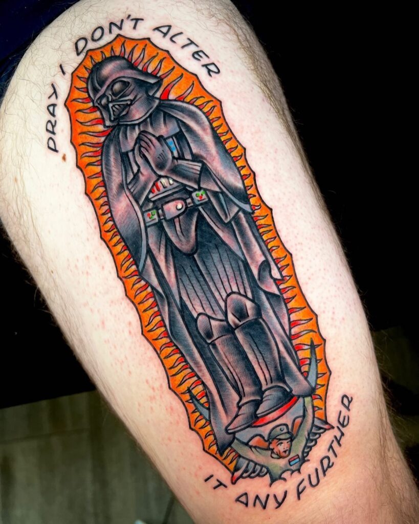 Praying Darth Vader Tattoo Tattoo Design